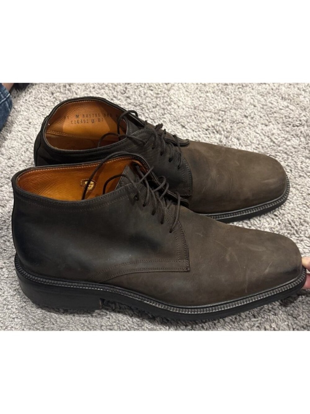 Cole Haan Barron Waterproof Mens Size 11 M Brown Leather Chukka Boots
